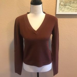 Tulle V-Neck Sweater